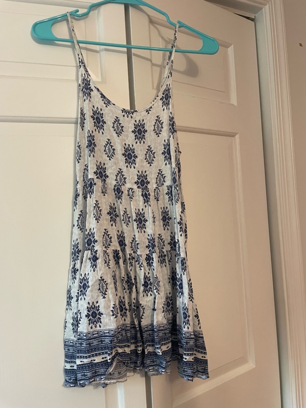 Ocean Drive Blue and White Mini Dress